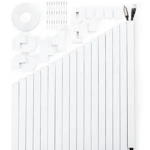 306in Cord Hider Kit, Cord Covers for Wires on Wall, Paintable Wire Cover for Cords, Cable Hider for Wall Mounted TV, White Cord Concealer, Cable Raceway Wire Management, 18x L17in x W0.95in x H0.55in 306in Cord Hider Kit, Cord Covers for Wires on Wall, Paintable Wire Cover for Cords, Cable Hider for Wall Mounted TV, White Cord Concealer, Cable Raceway Wire Management, 18x L17in x W0.95in x H0.55in