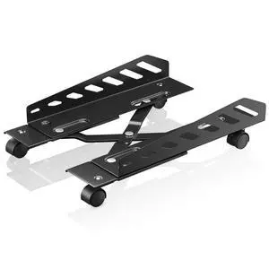 CPU Stand, Computer Tower Stand Adjustable Length(15.7"-20")and Adjustable Width (6.3"-11.8") with 2 Locking Wheels and 2 Caster Wheels, UPC Steel Rolling Stand Computer Stand for Desktop Tower CPU Stand, Computer Tower Stand Adjustable Length(15.7"-20")and Adjustable Width (6.3"-11.8") with 2 Locking Wheels and 2 Caster Wheels, UPC Steel Rolling Stand Computer Stand for Desktop Tower