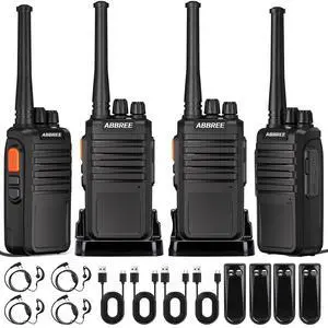 Walkie Talkies Long Range for Adults with Earpieces,Rechargeable Portable Family Walky Talky Handheld VOX Two Way Radios With1500mAh Battery and USB-C Charger for Hiking Camping Cruise,4 Pack Walkie Talkies Long Range for Adults with Earpieces,Rechargeable Portable Family Walky Talky Handheld VOX Two Way Radios With1500mAh Battery and USB-C Charger for Hiking Camping Cruise,4 Pack