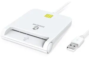 CAC Reader Military, CAC Card Reader for Mac OS/Windows/Linux, Compatible with Military Common Access Card (White) CAC Reader Military, CAC Card Reader for Mac OS/Windows/Linux, Compatible with Military Common Access Card (White)