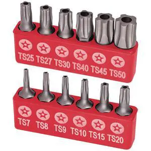 Torx Plus 5-Point Tamper-Proof Security Bits - 12Pc Torx Star 5 Point, Security Tamper Proof, Driver Bit Set TS7,8,9,10,15,20,25,27,30,40,45,50 Multifunction Damage/Shear Resistant Torque Kit Torx Plus 5-Point Tamper-Proof Security Bits - 12Pc Torx Star 5 Point, Security Tamper Proof, Driver Bit Set TS7,8,9,10,15,20,25,27,30,40,45,50 Multifunction Damage/Shear Resistant Torque Kit