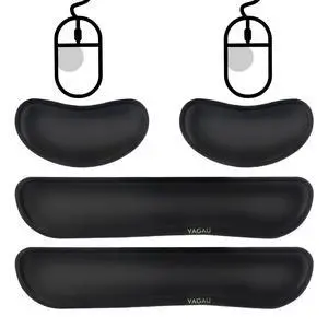 Premium Keyboard Wrist Rest and Mouse Pad Wrist Support, Ergonomic Memory Foam Set for Office, Laptop, Mac, Computer and Gaming, Comfortable Typing &Wrist Pain Relief (2 Pack) Premium Keyboard Wrist Rest and Mouse Pad Wrist Support, Ergonomic Memory Foam Set for Office, Laptop, Mac, Computer and Gaming, Comfortable Typing &Wrist Pain Relief (2 Pack)