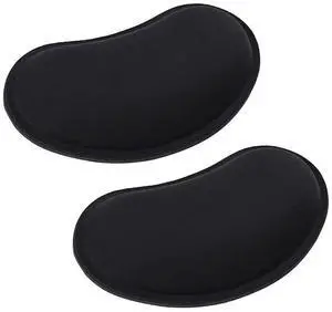 Wrist Rest for Mouse, Ergonomic Memory Foam Wrist Cushion Support Pad, Mouse Wrist Pad with Non-Slip Base for Typing Pain Relief, Office, Home, Gaming, Computer, Black, 2PCS Wrist Rest for Mouse, Ergonomic Memory Foam Wrist Cushion Support Pad, Mouse Wrist Pad with Non-Slip Base for Typing Pain Relief, Office, Home, Gaming, Computer, Black, 2PCS