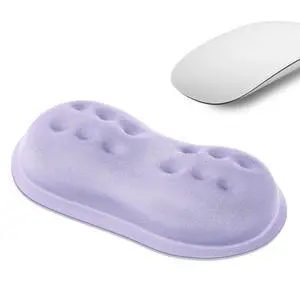 Mouse Wrist Rest, Soft Mouse Wrist Support Pad with Memory Foam, Non-Slip Base (Periwinkle Color) Mouse Wrist Rest, Soft Mouse Wrist Support Pad with Memory Foam, Non-Slip Base (Periwinkle Color)
