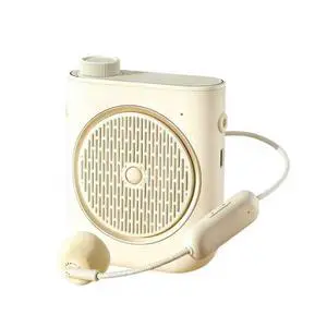 Portable Voice Amplifier,Voice Amplifier with Wireless Microphone Headset, Voice Amplifier Wireless Microphone for Teachers, Classroom, Speech, Tour Guide (White) Portable Voice Amplifier,Voice Amplifier with Wireless Microphone Headset, Voice Amplifier Wireless Microphone for Teachers, Classroom, Speech, Tour Guide (White)