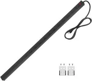 Long Heavy Duty Metal Power Strip, 16 Outlet Large Industrial Multi Wide Strip for Garage Workshop, Extension Cord with Multiple Outlets, 15A, 125V, 1875W. 15 FT, Black. Long Heavy Duty Metal Power Strip, 16 Outlet Large Industrial Multi Wide Strip for Garage Workshop, Extension Cord with Multiple Outlets, 15A, 125V, 1875W. 15 FT, Black.