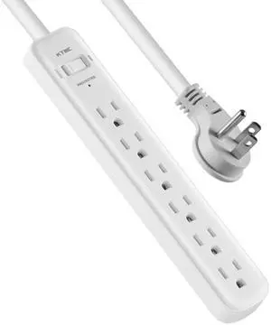 Surge Protector Power, 6ft Extension Cord, Power Strip,for Kitchen and Office Etl Listed, White Surge Protector Power, 6ft Extension Cord, Power Strip,for Kitchen and Office Etl Listed, White