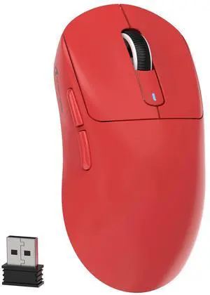 Attack Shark X3 Wireless Gaming Mouse, 49g Ultralight, PixArt PAW3395 26000 DPI, Bluetooth/2.4Ghz /Wired Tri-Mode, 200Hrs Rechargeable Battery, Kailh GM8.0 Switch for PC/MAC/Win - Red Attack Shark X3 Wireless Gaming Mouse, 49g Ultralight, PixArt PAW3395 26000 DPI, Bluetooth/2.4Ghz /Wired Tri-Mode, 200Hrs Rechargeable Battery, Kailh GM8.0 Switch for PC/MAC/Win - Red