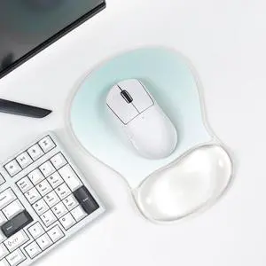Gel Mouse Pad with Wrist Rest, Ergonomic Clear Mousepad Support, Cooling Pain Relief Mousepad with Non-Slip PU Base for Computer/Office/Home (Gradient Green) Gel Mouse Pad with Wrist Rest, Ergonomic Clear Mousepad Support, Cooling Pain Relief Mousepad with Non-Slip PU Base for Computer/Office/Home (Gradient Green)