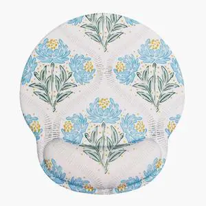 Blue Noble Leaves & Floral Mouse Pad with Gel Wrist Support Mouse Pad,Ergonomic Aesthetic,Comfortable Mousepad for Office Game Work Computer,Pain Relief Mousepad with Non-Slip Silicone Base Blue Noble Leaves & Floral Mouse Pad with Gel Wrist Support Mouse Pad,Ergonomic Aesthetic,Comfortable Mousepad for Office Game Work Computer,Pain Relief Mousepad with Non-Slip Silicone Base