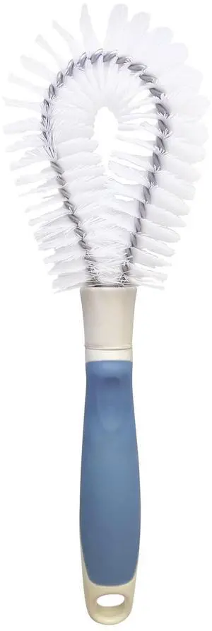 Vegetable Cleaning Brush with Handle, Rubber Handle Produce & Potato Scrubbing Brush Vegetable Cleaning Brush with Handle, Rubber Handle Produce & Potato Scrubbing Brush