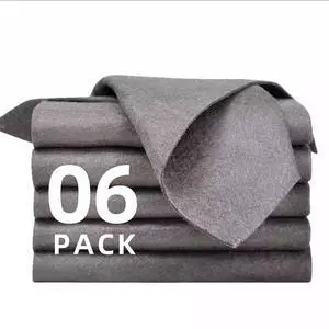 6 Pack Thickened Magic Cleaning Cloths, 30x30cm Reusable Microfiber Cleaning Rags, Lint-Free Streak-Free Cloth for Windows, Glass, Mirrors, Kitchen, Car 6 Pack Thickened Magic Cleaning Cloths, 30x30cm Reusable Microfiber Cleaning Rags, Lint-Free Streak-Free Cloth for Windows, Glass, Mirrors, Kitchen, Car
