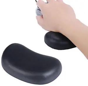 Ergonomic Memory Foam Wrist Pad Anti-Skid Mouse Pad Mousepad Support Wrist Rest Mat Office Healthy for PC Computer Laptop Desktop (Deep Black) Ergonomic Memory Foam Wrist Pad Anti-Skid Mouse Pad Mousepad Support Wrist Rest Mat Office Healthy for PC Computer Laptop Desktop (Deep Black)