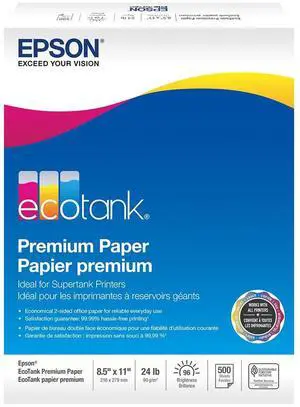 EcoTank Premium Paper (S041586-ET), 8.5" x 11" (500 sheets) EcoTank Premium Paper (S041586-ET), 8.5" x 11" (500 sheets)