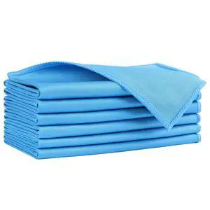 Microfiber Glass Cleaning Cloths 6 PK, Lint Free Streak Free, Reusable Microfiber Magic Cleaning Cloth for Cleaning Windows, Glasses, Mirrors, Screens, Stainless Steel, and More, Blue-14×16 Microfiber Glass Cleaning Cloths 6 PK, Lint Free Streak Free, Reusable Microfiber Magic Cleaning Cloth for Cleaning Windows, Glasses, Mirrors, Screens, Stainless Steel, and More, Blue-14×16