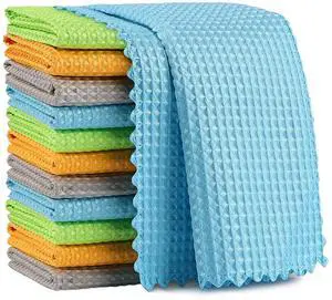 Microfiber Glass Cleaning Cloth 12PK, Lint Free Cloth Polishing Cleaning Rags, Stainless Steel Wipes, Kitchen Dishcloths, Magic Cleaning Cloth for Glass, Windows, Mirrors, Stainless Steel 11×11" Microfiber Glass Cleaning Cloth 12PK, Lint Free Cloth Polishing Cleaning Rags, Stainless Steel Wipes, Kitchen Dishcloths, Magic Cleaning Cloth for Glass, Windows, Mirrors, Stainless Steel 11×11"