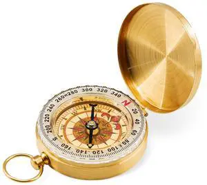 One Pack Camping Survival Compass, Metal Brass Pocket Compass with Keychain, Glow in The Dark Survival Gear for Hiking Camping Hunting Navigation One Pack Camping Survival Compass, Metal Brass Pocket Compass with Keychain, Glow in The Dark Survival Gear for Hiking Camping Hunting Navigation