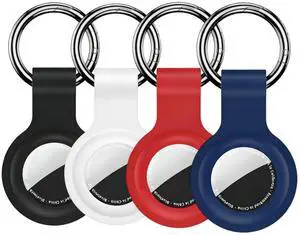 Compatible with Airtag Holder 4 Pack - Durable Air Tags Case Holder with Keychain Anti Lost Smart Tag Key Finder GPS Tracker Protective Cover for Suitcase, Pet and Luggages Compatible with Airtag Holder 4 Pack - Durable Air Tags Case Holder with Keychain Anti Lost Smart Tag Key Finder GPS Tracker Protective Cover for Suitcase, Pet and Luggages