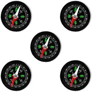 Pocket Sized Economy Compass (1-1/4"), Pack of 5 Pocket Sized Economy Compass (1-1/4"), Pack of 5