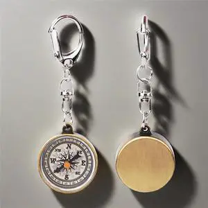Keychain Compass, Pack of 2 Vintage Style Zinc Alloy Pocket Compass Navigation Tool for Outdoor Camping Hiking Keychain Compass, Pack of 2 Vintage Style Zinc Alloy Pocket Compass Navigation Tool for Outdoor Camping Hiking