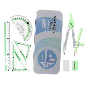 Compass Geometry Tool 9 Pcs Protractor and Compass Set Geometry Set Drawing Compass with Shatterproof Storage Box Includes Rulers Protractor Compass Eraser Pencil Sharpener Green Compass Geometry Tool 9 Pcs Protractor and Compass Set Geometry Set Drawing Compass with Shatterproof Storage Box Includes Rulers Protractor Compass Eraser Pencil Sharpener Green