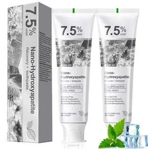 Hydroxyapatite Toothpastes for Enamel Protection and Tooth Strengthening, Gentle Mint, Safe for Sensitive Teeth, Daily Oral Care for Fresh Breath & Oral Health (2) Hydroxyapatite Toothpastes for Enamel Protection and Tooth Strengthening, Gentle Mint, Safe for Sensitive Teeth, Daily Oral Care for Fresh Breath & Oral Health (2)