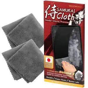 Samurai ClothJapanese Microfiber Cleaning Cloth | Washable, Reusable, Lint Free Cloth for Phones, Laptops, Lenses, Screens & Electronics | Made in Japan | Small | 2 Pack Samurai ClothJapanese Microfiber Cleaning Cloth | Washable, Reusable, Lint Free Cloth for Phones, Laptops, Lenses, Screens & Electronics | Made in Japan | Small | 2 Pack