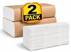 Multifold Paper Towels, Paper Hand Towels for Bathroom, Folded Paper Towels, 1-Ply, 9" x 9.45", 250 Towels/Pack, 2 Pack Multifold Paper Towels, Paper Hand Towels for Bathroom, Folded Paper Towels, 1-Ply, 9" x 9.45", 250 Towels/Pack, 2 Pack