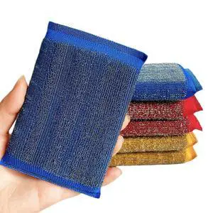 Kitchen Sponges for Dishes Steel Wool Scrubber Sponges for Kitchen Heavy Duty Non-Scratch Scrubbing Cleaner (6 Pack) (Colours) Kitchen Sponges for Dishes Steel Wool Scrubber Sponges for Kitchen Heavy Duty Non-Scratch Scrubbing Cleaner (6 Pack) (Colours)