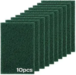 Heavy Duty Scouring Pad 10Pcs Scouring Pads Green Scrubbing Pads for Heavy Duty Cleaning Scrubbing Pads for Kitchen Bathroom Household Cleaning Dish Scrubber Scrubbing Sponges Heavy Duty Scouring Pad 10Pcs Scouring Pads Green Scrubbing Pads for Heavy Duty Cleaning Scrubbing Pads for Kitchen Bathroom Household Cleaning Dish Scrubber Scrubbing Sponges