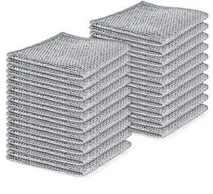 20pcs Set Non-Scratch Steel Wool Dishcloth - Multi-Use Kitchen Scrubbers, Durable Cleaning Pads for Wet & Dry Use White 20pcs Set Non-Scratch Steel Wool Dishcloth - Multi-Use Kitchen Scrubbers, Durable Cleaning Pads for Wet & Dry Use White