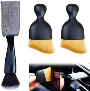 3 Pack Car Interior Detail Dust Brush, Microfiber Duster Brush, Feather Duster, Car Interior Detailing Brush, Cleaning Duster for Car Interior, Air Vents, Computer, Keyboard 3 Pack Car Interior Detail Dust Brush, Microfiber Duster Brush, Feather Duster, Car Interior Detailing Brush, Cleaning Duster for Car Interior, Air Vents, Computer, Keyboard