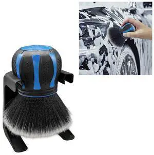 Car Detailing Brush, Ultra Soft Bristles XL Synthetic Brush, Auto Interior Dusting Brush with Storage Rack, Car Cleaning Tool for Vehicle Air Conditioner Vents, Dashboard, Leather (Blue) Car Detailing Brush, Ultra Soft Bristles XL Synthetic Brush, Auto Interior Dusting Brush with Storage Rack, Car Cleaning Tool for Vehicle Air Conditioner Vents, Dashboard, Leather (Blue)