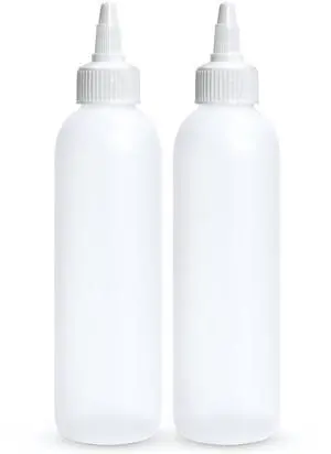 Condiment Squeeze Bottles, 6 OZ Empty Squirt Bottle, Leak Proof - Great for Ketchup, Mustard, Syrup, Sauces, Dressing, Oil, Arts & Crafts, BPA FREE Plastic - 2 PACK (Twist Top) Condiment Squeeze Bottles, 6 OZ Empty Squirt Bottle, Leak Proof - Great for Ketchup, Mustard, Syrup, Sauces, Dressing, Oil, Arts & Crafts, BPA FREE Plastic - 2 PACK (Twist Top)