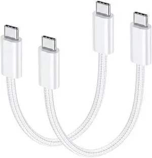 Short USB C to USB C Cable (1.5ft 2-Pack), 240W C to C Cable Fast Charging Short USB C to USB C Cable (1.5ft 2-Pack), 240W C to C Cable Fast Charging