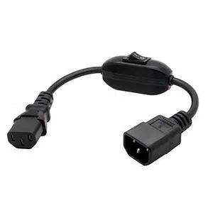 UPS Power Cord Cable, IEC 320 C14 to C13 with On/Off Switch 30cm UPS Power Cord Cable, IEC 320 C14 to C13 with On/Off Switch 30cm