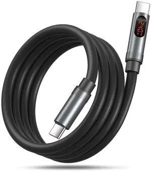 C to C Cable Fast Charging, 240W 4ft Type C Charger Cord with LED Display C to C Cable Fast Charging, 240W 4ft Type C Charger Cord with LED Display