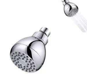 High Pressure Shower Head, 3-Inch Chrome Plated, 360° Rotating with Self-Cleaning Silicone Nozzles, Adjustable Brass Ball Joint, Modern Wall-Mount High Pressure Shower Head, 3-Inch Chrome Plated, 360° Rotating with Self-Cleaning Silicone Nozzles, Adjustable Brass Ball Joint, Modern Wall-Mount