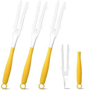 3 Pack Replacement Duster Handles, Short Detachable Duster Sticks, Yellow 3 Pack Replacement Duster Handles, Short Detachable Duster Sticks, Yellow