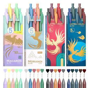 Retractable Colored Gel Pens 0.5MM Fine Point, 20 Assorted Color Ink Pen Set, Cute Colorful Aesthetic Ballpoint Pen for Writing, Journaling, Note-Taking (Multicolor) Retractable Colored Gel Pens 0.5MM Fine Point, 20 Assorted Color Ink Pen Set, Cute Colorful Aesthetic Ballpoint Pen for Writing, Journaling, Note-Taking (Multicolor)