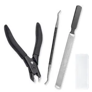 Toenail Clippers for Thick Nails for Seniors, Heavy Duty Pedicure Kit with Metal Foot File & Ingrown Lifter, 3Pcs Professional Black Stainless Steel Grooming Set for Men Toenail Clippers for Thick Nails for Seniors, Heavy Duty Pedicure Kit with Metal Foot File & Ingrown Lifter, 3Pcs Professional Black Stainless Steel Grooming Set for Men