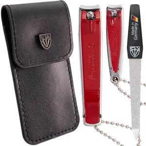 Brand Quality fingernail & toenail Clipper, Manicure, Pedicure Nail Care by with Metal Nail File and case, red Edition Brand Quality fingernail & toenail Clipper, Manicure, Pedicure Nail Care by with Metal Nail File and case, red Edition
