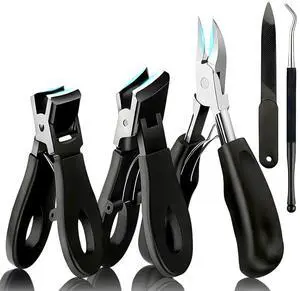 Toenail Clippers for Seniors Thick Toe:Wide Opening, Sharp Heavy Duty Ingrown, Toe Nail Clippers Nail Cutter Long Handle with Slanted Blade,5Pcs Large Toenail Cutters Set for Men Toenail Clippers for Seniors Thick Toe:Wide Opening, Sharp Heavy Duty Ingrown, Toe Nail Clippers Nail Cutter Long Handle with Slanted Blade,5Pcs Large Toenail Cutters Set for Men