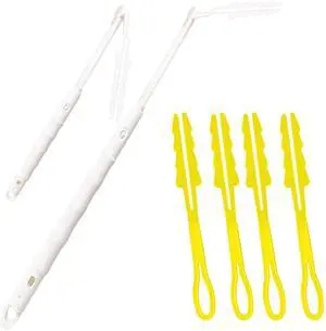 Handles Compatible with Swiffer Duster Refill, Swiffer Duster Extended Handle,Foldable & Extendable Dust Handle Only(White 5pcs) Handles Compatible with Swiffer Duster Refill, Swiffer Duster Extended Handle,Foldable & Extendable Dust Handle Only(White 5pcs)