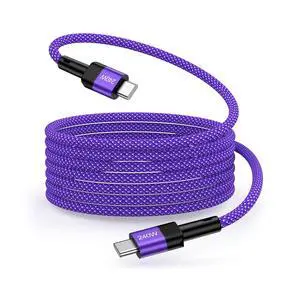 iPhone 17e 17 Pro Max 240W USB C to USB C Cable, 10FT Fast Charging Type C Charger Cord Nylon Woven USBC Cable for iPhone 17e 17 Air 17 Pro 17 Pro Max 16e 16 Pro 15 iPad MacBook Samsung Galaxy Pixel iPhone 17e 17 Pro Max 240W USB C to USB C Cable, 10FT Fast Charging Type C Charger Cord Nylon Woven USBC Cable for iPhone 17e 17 Air 17 Pro 17 Pro Max 16e 16 Pro 15 iPad MacBook Samsung Galaxy Pixel