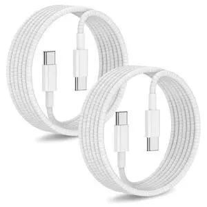 2Pack Type C to Type C Fast Charging Cord 6ft for Apple iPhone 17/16/15 2Pack Type C to Type C Fast Charging Cord 6ft for Apple iPhone 17/16/15