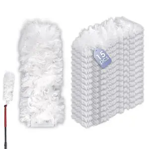 (15 Count) Disposable Duster Refills Compatible with O-Cedar Flex & Catch Dusters, Heavy Duty Dust Refills, Multi-Surface Duster Replacement Kit, Dust Removal Brush Heads, Soft microfibers (15 Count) Disposable Duster Refills Compatible with O-Cedar Flex & Catch Dusters, Heavy Duty Dust Refills, Multi-Surface Duster Replacement Kit, Dust Removal Brush Heads, Soft microfibers