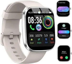 AI Smart Watch with ChatGPT, 1.91" Bluetooth Calling Smartwatch for Men Women, 110+ Fitness Modes Activity Tracker, Sleep/Heart Rate/Calorie Monitor, IP68 Waterproof Step Counter for Android iOS AI Smart Watch with ChatGPT, 1.91" Bluetooth Calling Smartwatch for Men Women, 110+ Fitness Modes Activity Tracker, Sleep/Heart Rate/Calorie Monitor, IP68 Waterproof Step Counter for Android iOS