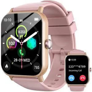 Smart Watch for Men Women with Calling, 1.83" Fitness Tracker with Heart Rate/Sleep Monitor, Step Tracker, New Gen Fitness Watch with 120+ Sports Modes, IP68 Waterproof Smartwatch for Android/iOS Pink Smart Watch for Men Women with Calling, 1.83" Fitness Tracker with Heart Rate/Sleep Monitor, Step Tracker, New Gen Fitness Watch with 120+ Sports Modes, IP68 Waterproof Smartwatch for Android/iOS Pink