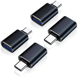 USB C to USB Adapter Pack of 4, USB 3.0 Female to Thunderbolt 4/3 Adapter Compatible with MacBook Pro Air 2024 | 2025, Surface, iPad, iPhone, Galaxy Notebook, XPS and More Type C Devices, Space USB C to USB Adapter Pack of 4, USB 3.0 Female to Thunderbolt 4/3 Adapter Compatible with MacBook Pro Air 2024 | 2025, Surface, iPad, iPhone, Galaxy Notebook, XPS and More Type C Devices, Space